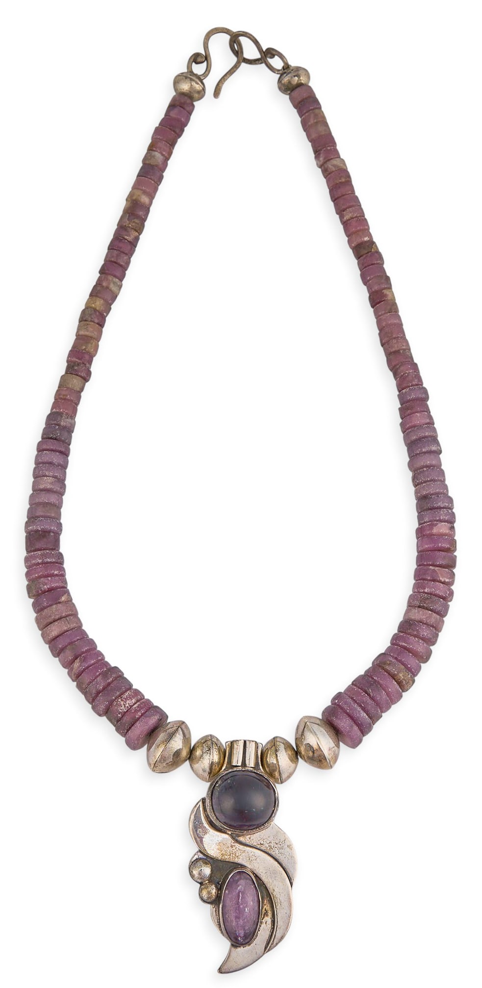 Red McCombs | Sterling & Amethyst Pendant Necklace (1 of 5)