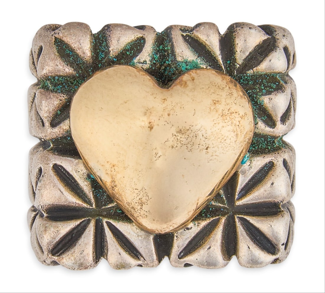 Red McCombs | Sterling Silver/14K Heart Ring (1 of 5)