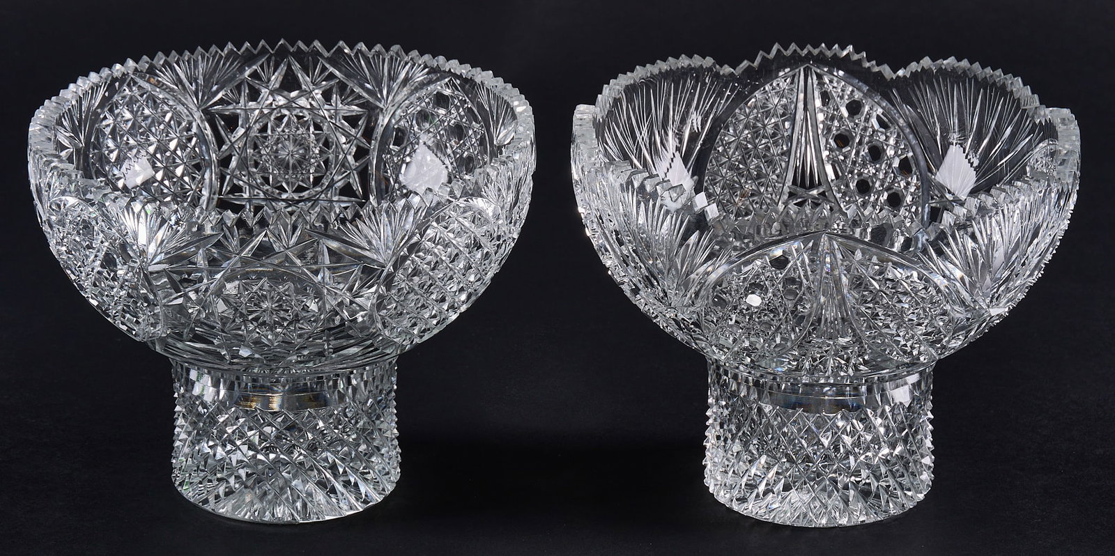 Red McCombs | (2) Cut Glass Table Bowls (1 of 4)