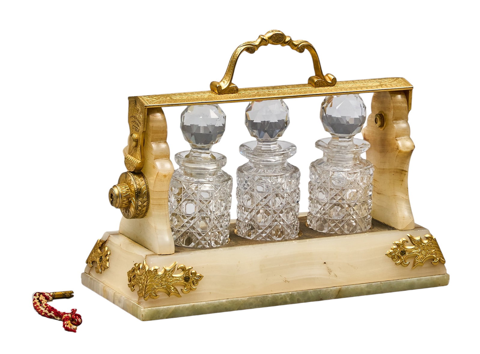 Red McCombs | George Betjemann & Sons Art Nouveau Miniature Tantalus (1 of 3)