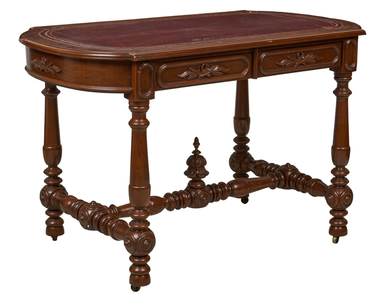 Red McCombs | Victorian Library Table (1 of 5)