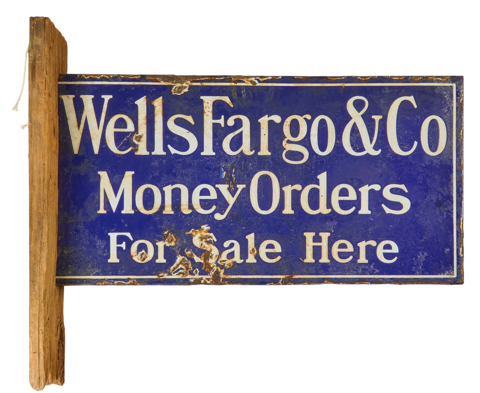 Red McCombs | Wells Fargo & Co. Flange Sign (1 of 2)