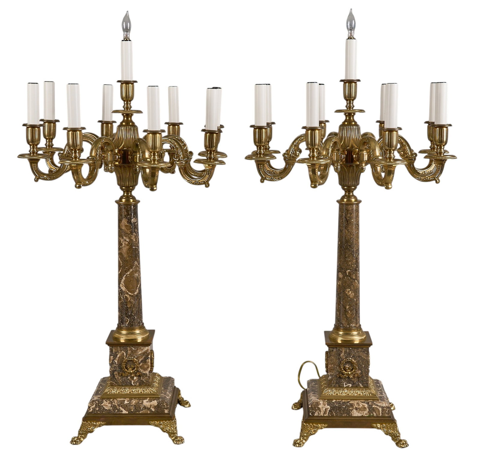 Red McCombs | Pair of Neoclassical Gilt Candelabra (1 of 5)