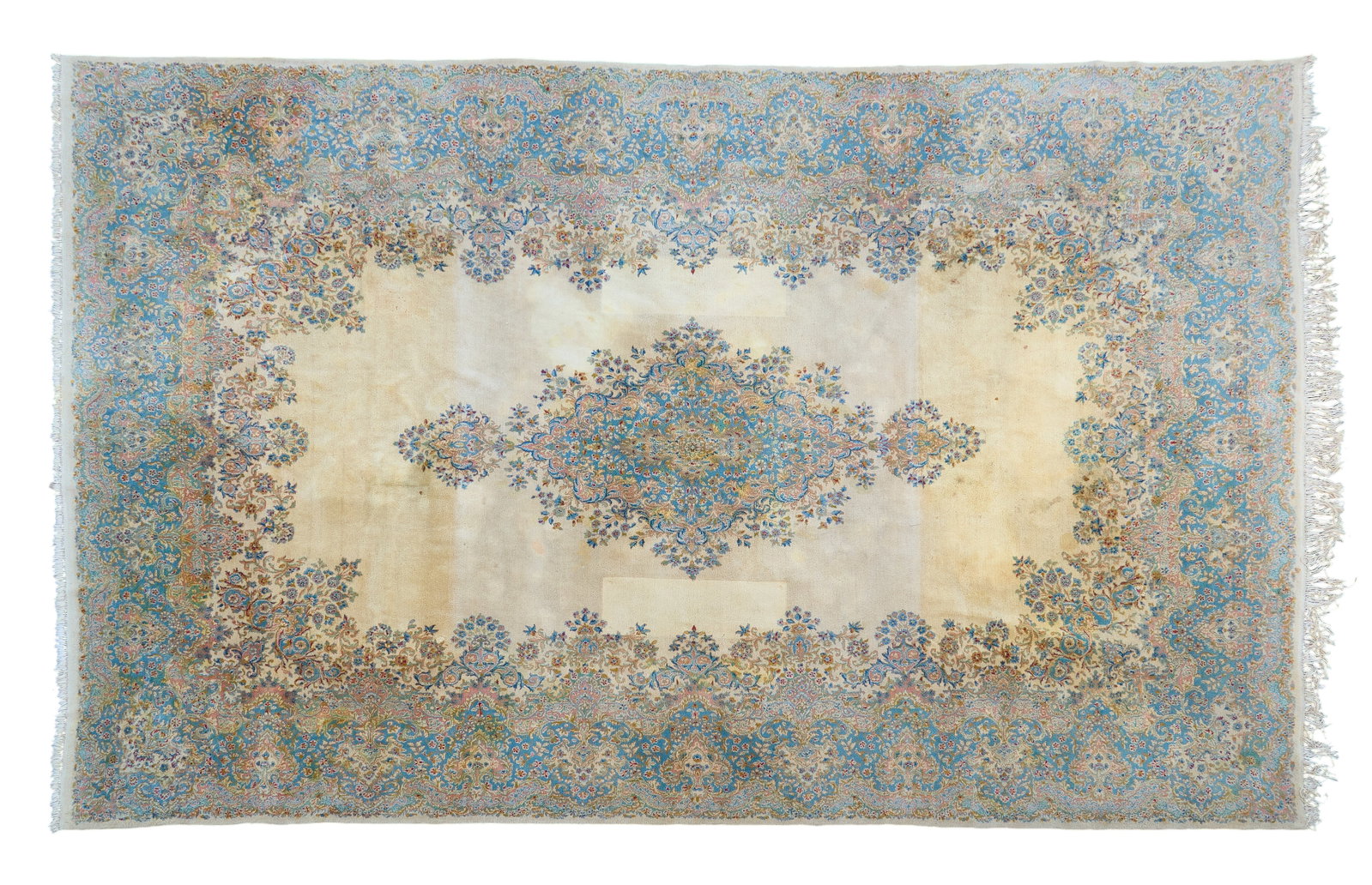 Red McCombs | Hand-Knotted Persian Rug, 18 ft. 6 in. x 11 ft. 7 in.: Hand-knotted Persian rug, with diamond medallion motif, and floral palmette designs 18 ft. 6 in. x 11 ft. 7 in. Provenance: Property from the personal estate collection of iconic Texa