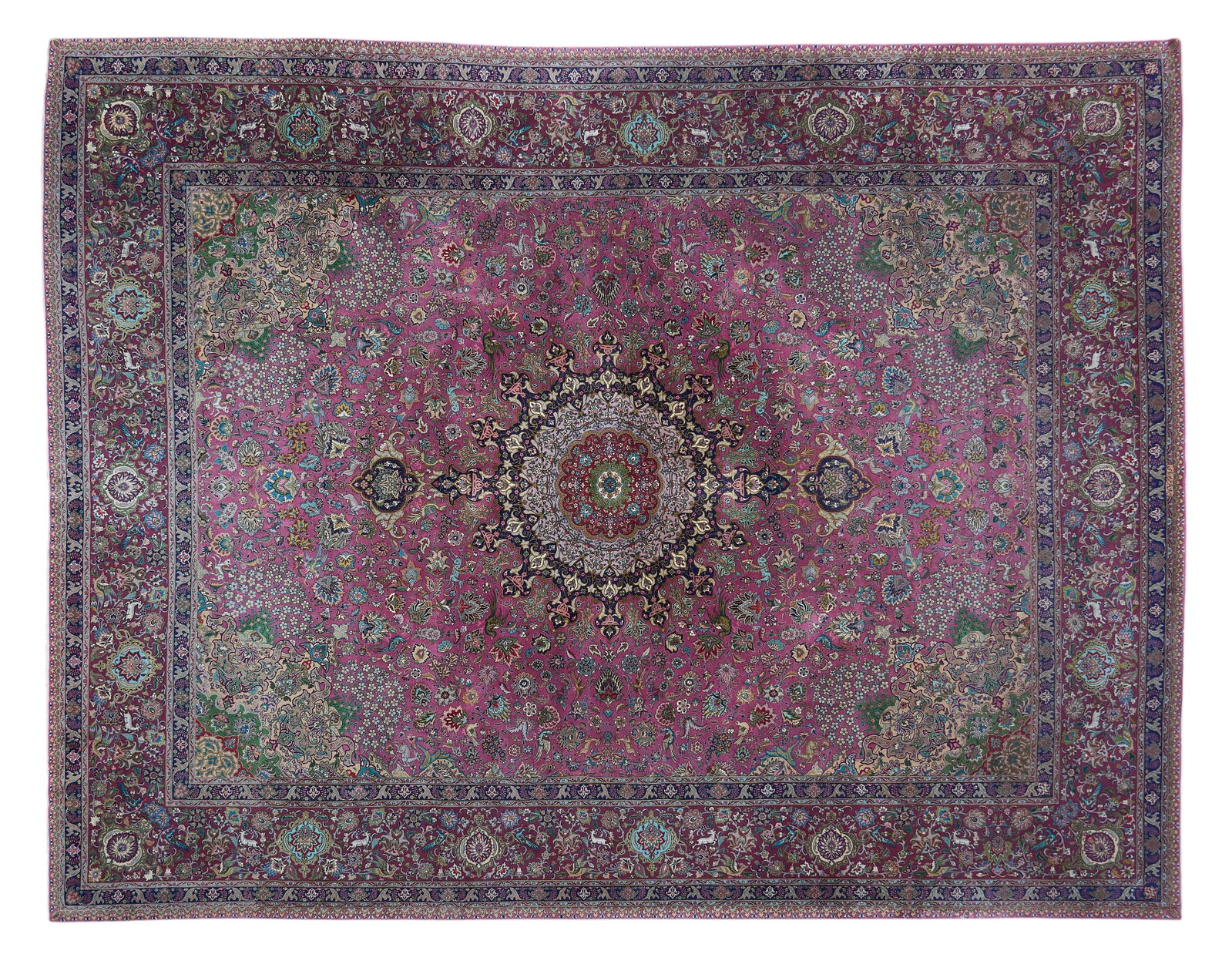 Red McCombs | Hand-Knotted Persian Estate Rug, 12 ft. 8 in. x 9 ft. 9 in.: Hand-knotted Persian estate rug 12 ft. 8 in. x 9 ft. 9 in. Provenance: Property from the personal estate collection of iconic Texas businessman, civic leader and philanthropist Billy Joe