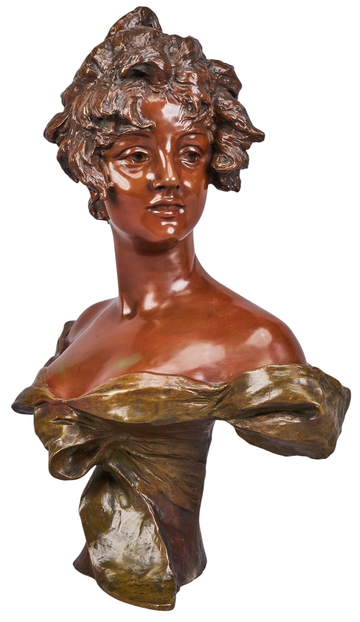 Red McCombs | After Georges van der Straeten, Bronze Female Bust (1 of 4)
