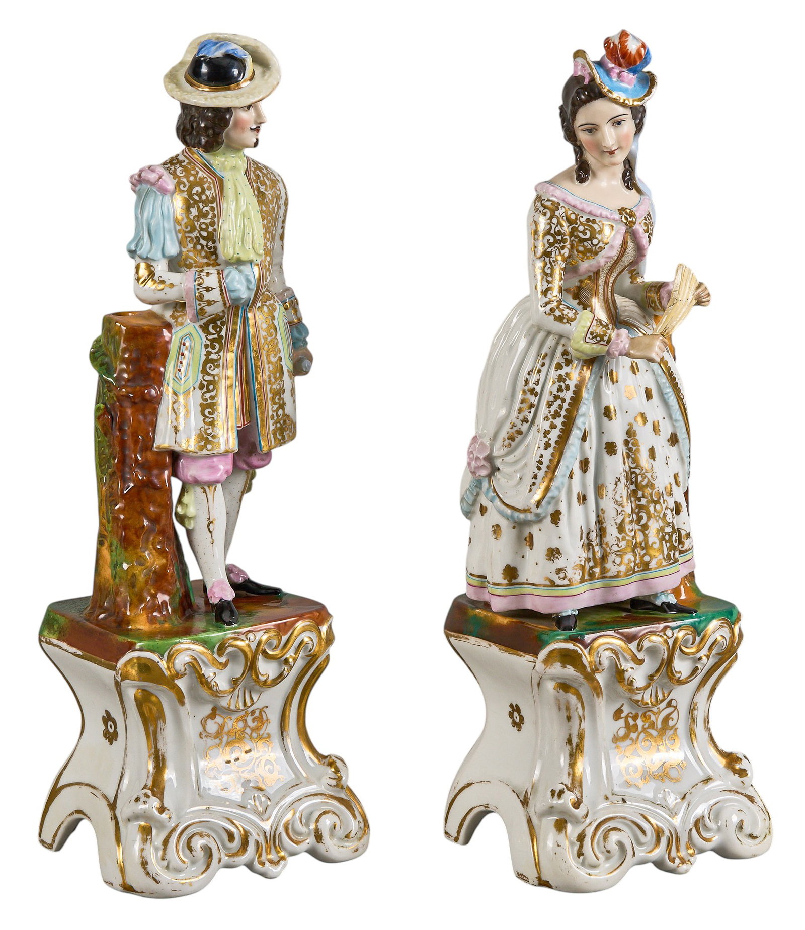 Red McCombs | Pair of Porcelain Court Figures (1 of 5)