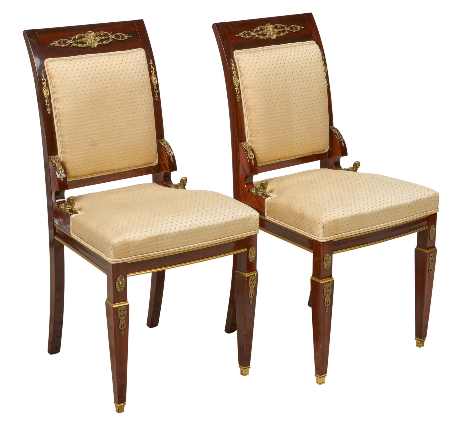 Red McCombs | Pair of French Empire Style Side Chairs (1 of 6)