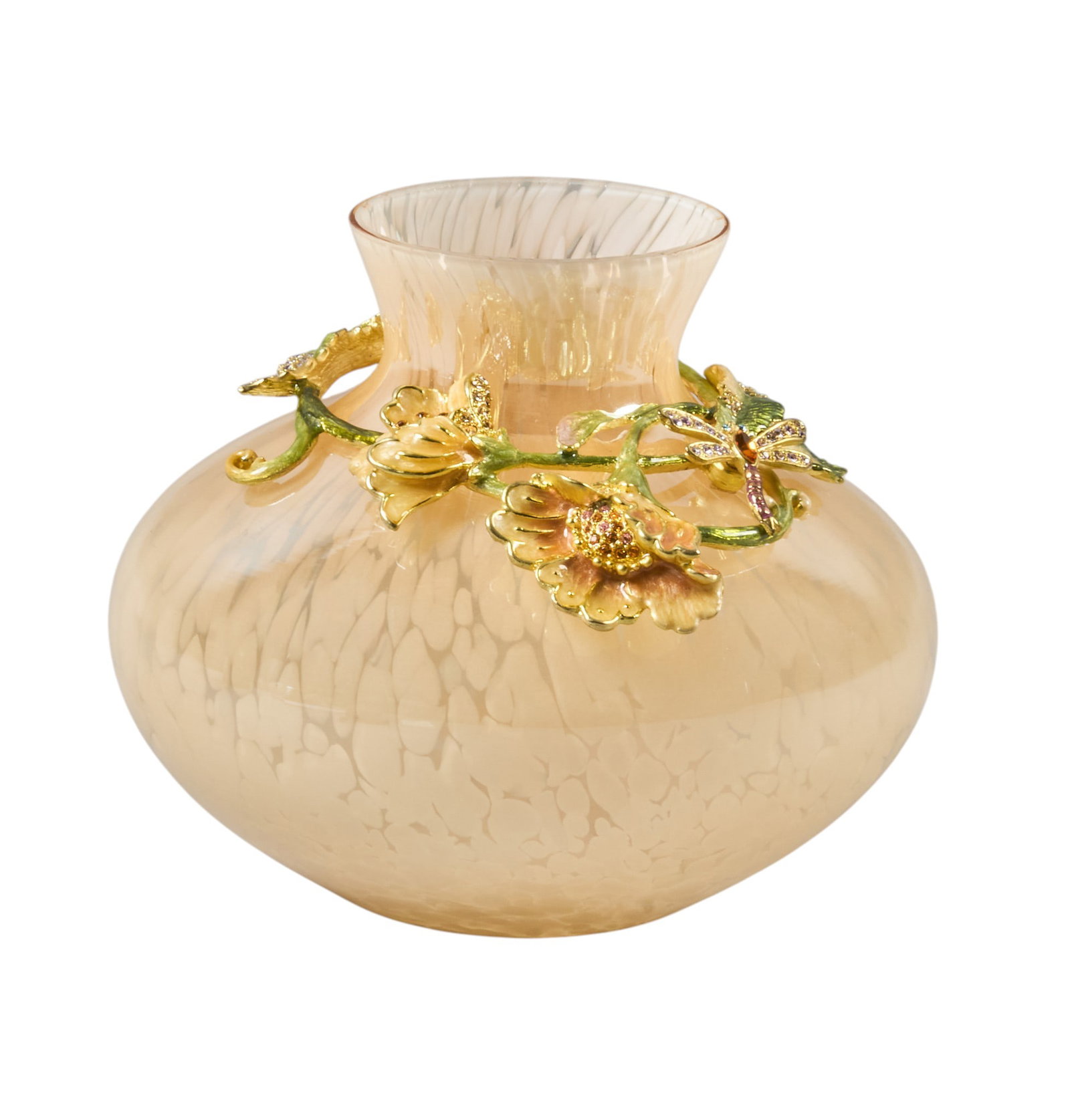 Red McCombs | Jay Strongwater Holland Leaf and Flower Vase (1 of 3)