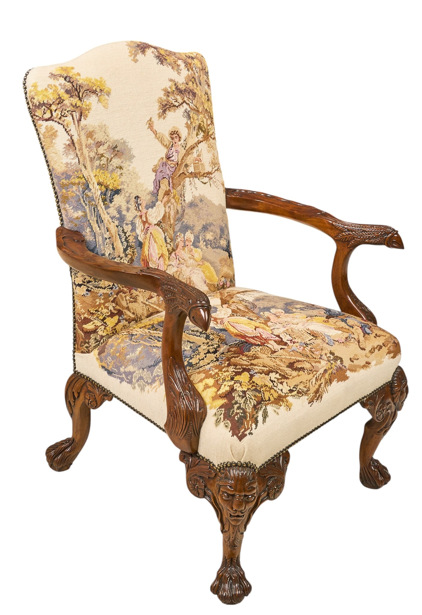 Red McCombs | Georgian Needlepoint Armchair (1 of 4)