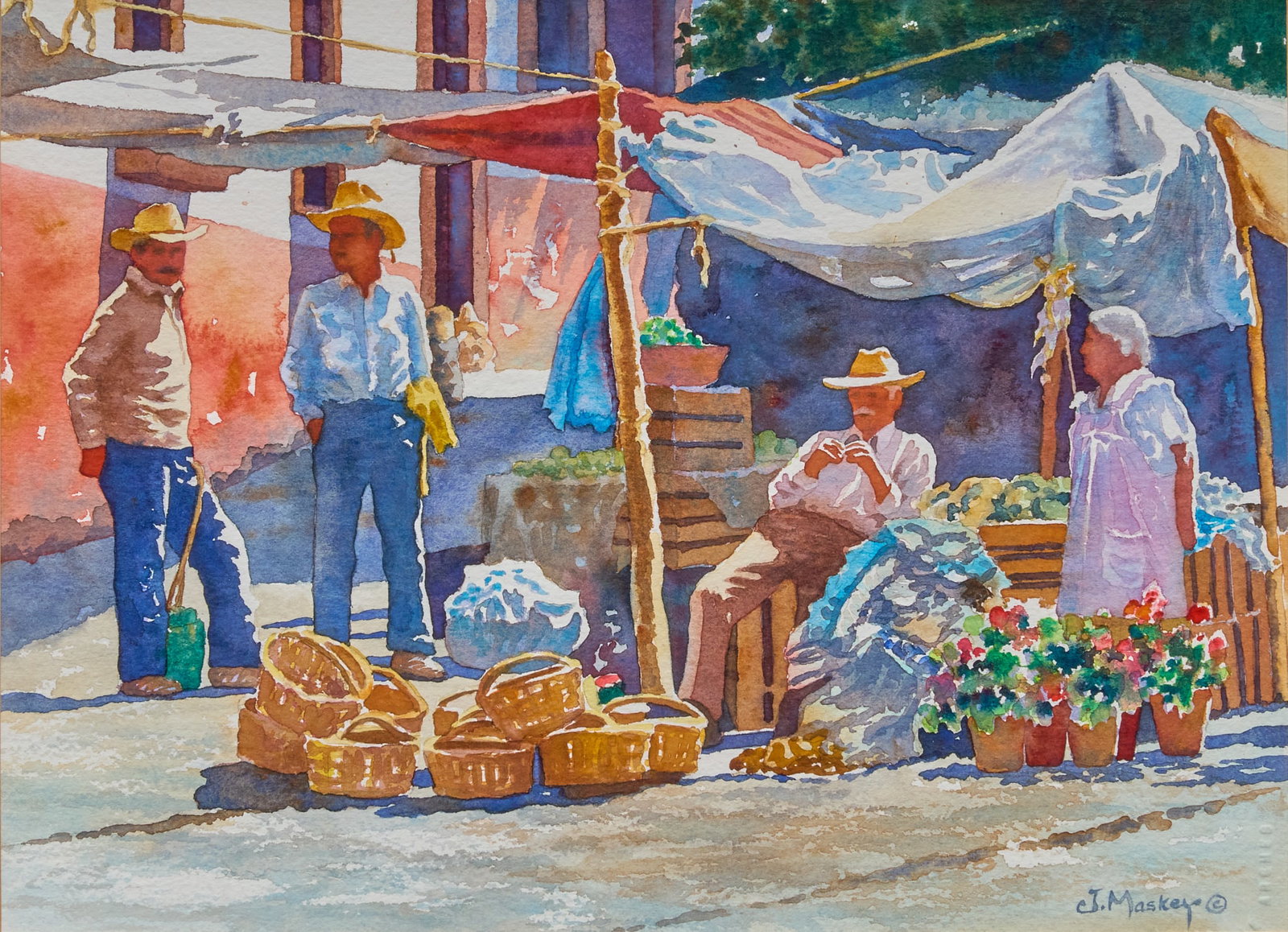 Red McCombs | John Maskey, Market Scene (1 of 4)