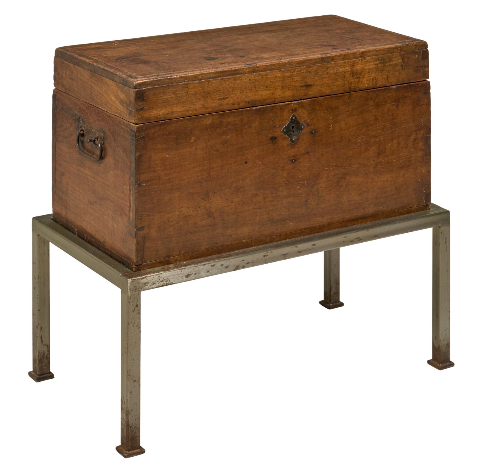 Red McCombs | Antique Campaign Chest on Stand (1 of 4)