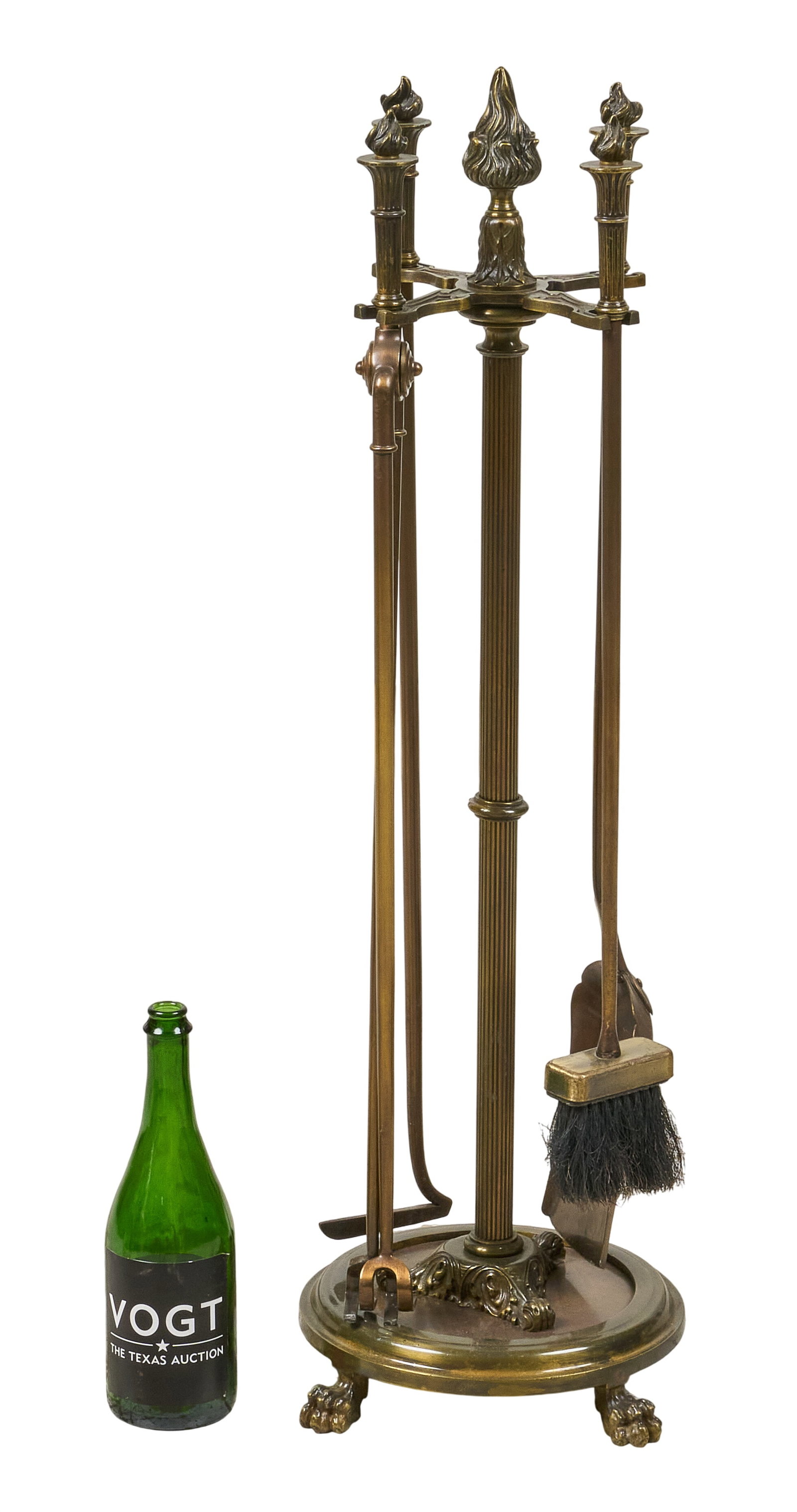 Red McCombs | Brass Fireplace Set - 3