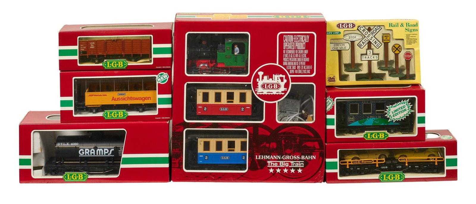 Red McCombs | (7) Boxes of LGB Train Toys and Accesories (1 of 4)
