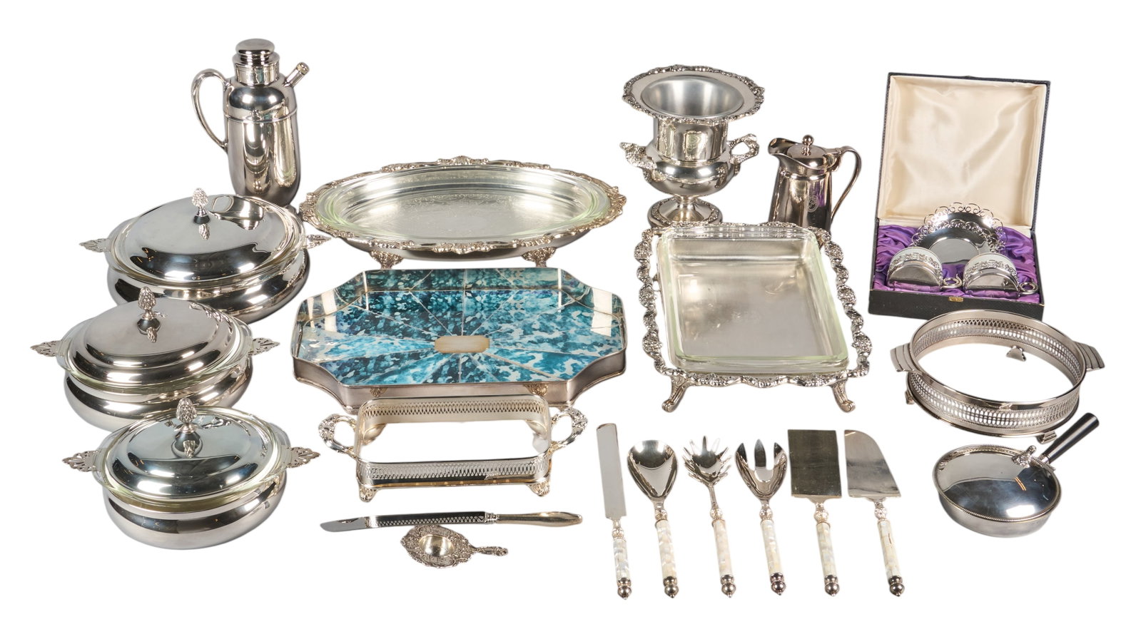 Red McCombs | Collection of Silverplate Holloware (1 of 7)