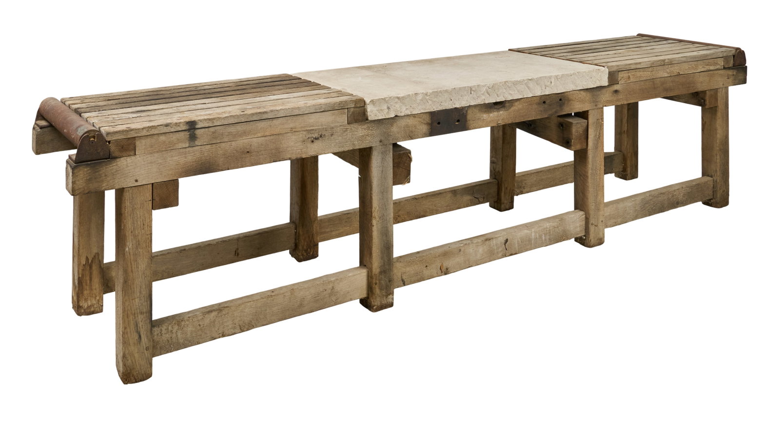 Vintage Industrial Wooden Workbench (1 of 5)