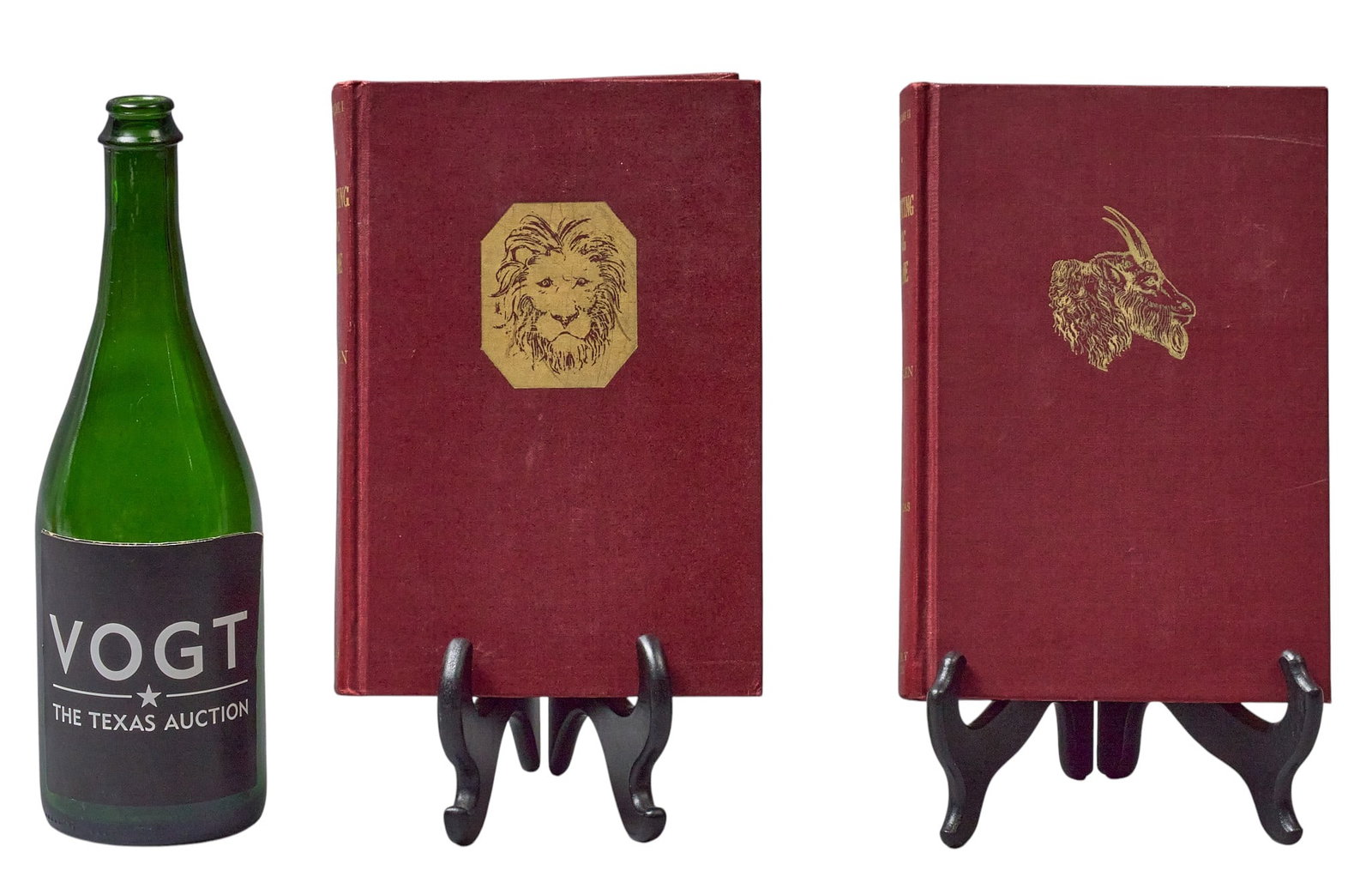 Hunting Big Game, 2 Volumes: Two volume set of 1946 "Hunting Big Game" by Townsend Whelen, published by The Military Service Publishing Company (Harrisburg, Pennsylvania), Volume I and Volume