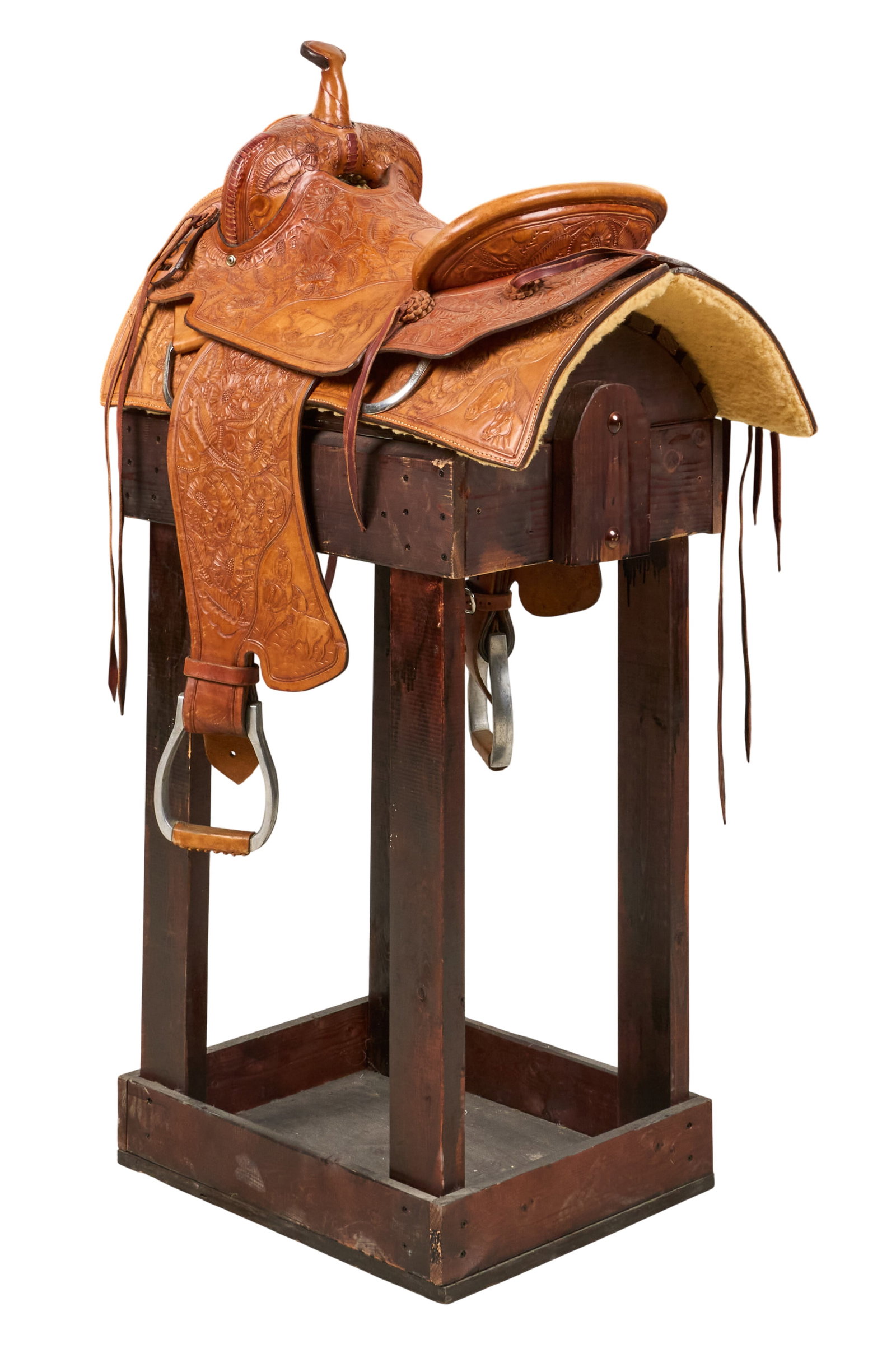 Fully Tooled Western Saddle - 4