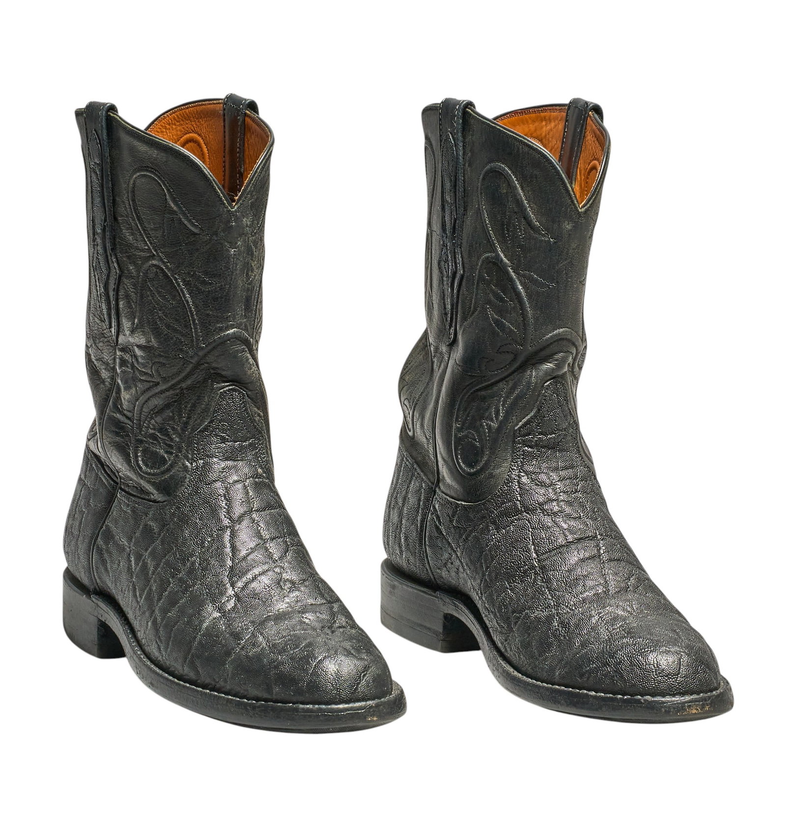 Pair of Black Jack Elephant Ropers, 11D: Pair of Black Jack elephant ropers, size 11D height 11.5 in. x width 12 in. x depth 4.5 in. Condition AA; perfect condition, never been worn