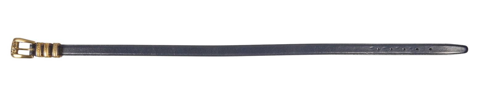 Brighton Black Calf Leather Belt, Size Medium: Brighton black calf leather belt, size medium length: 36.5 in. Provenance: Property from the collection of an industrial chemicals entrepreneur, from his Alamo Heights, Texas home