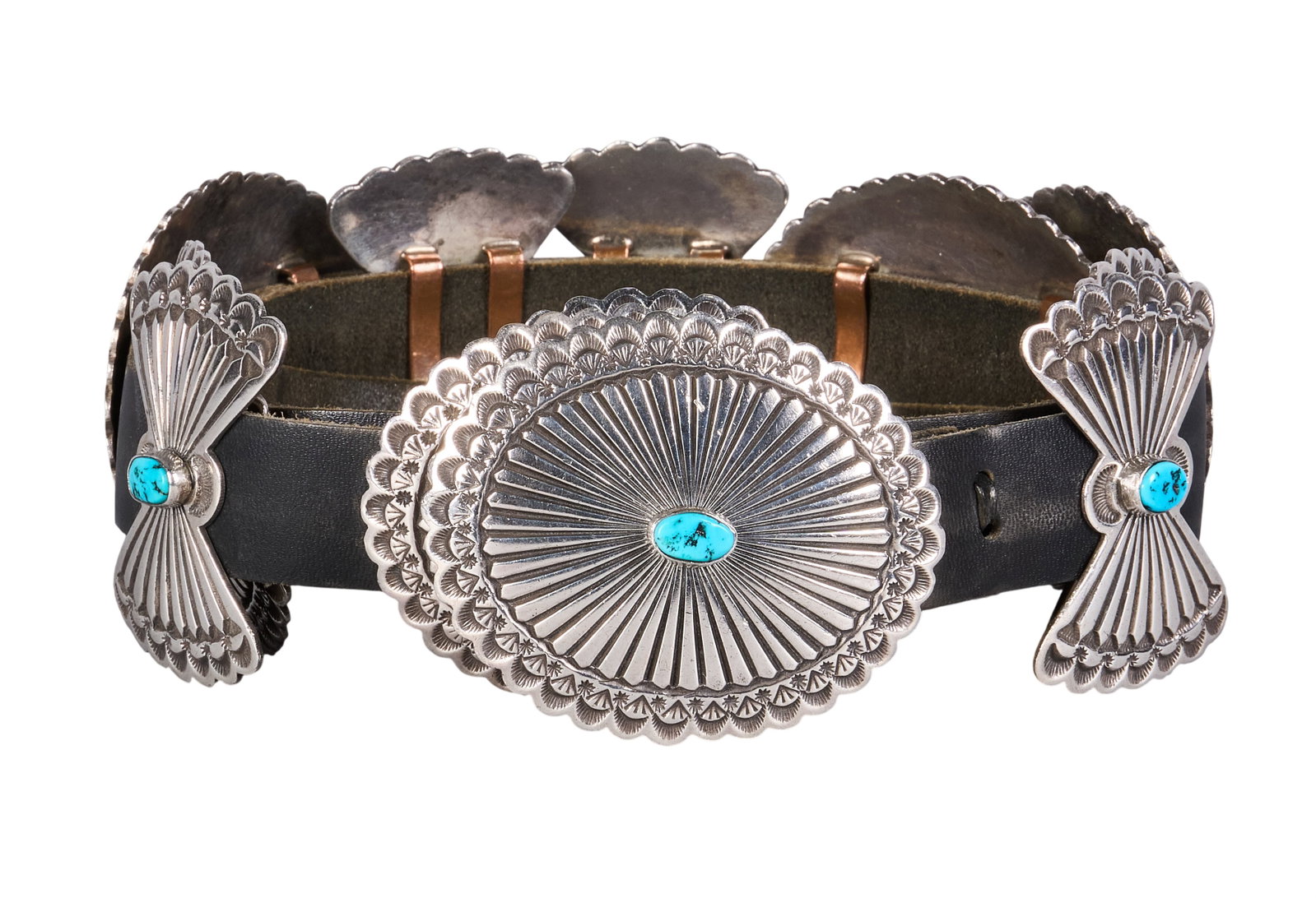 Sterling & Turquoise Concho Belt (1 of 7)