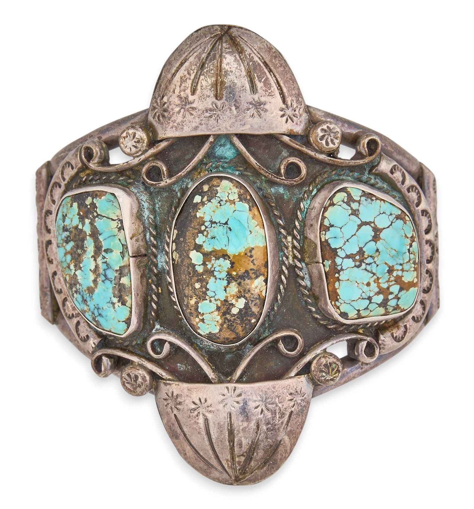 900 Silver & Turquoise Cuff (1 of 6)