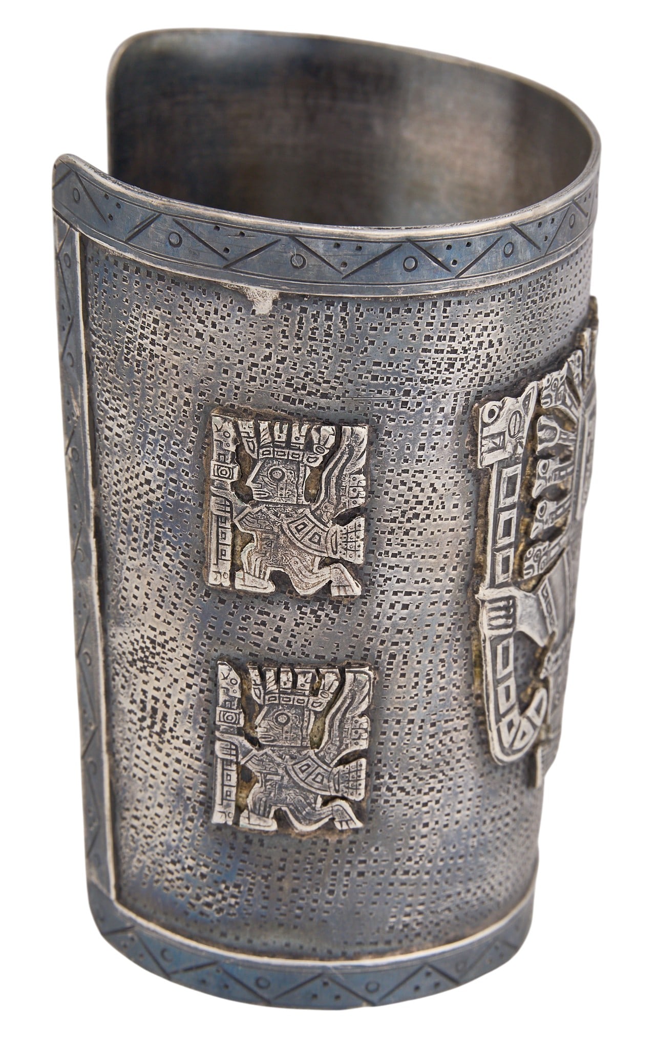 Substantial Sterling Silver Figural Cuff - 3
