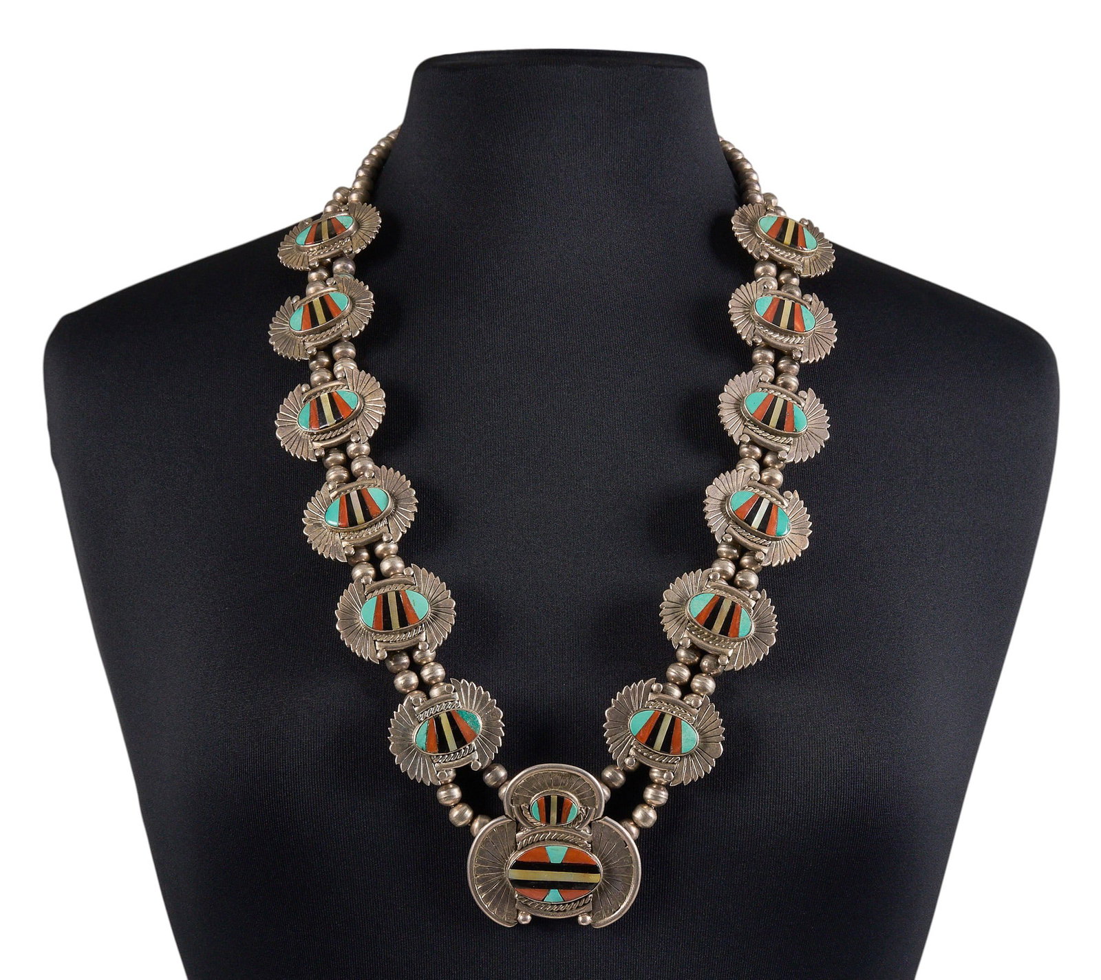 Zuni Multi-Stone Inlay Necklace (1 of 4)