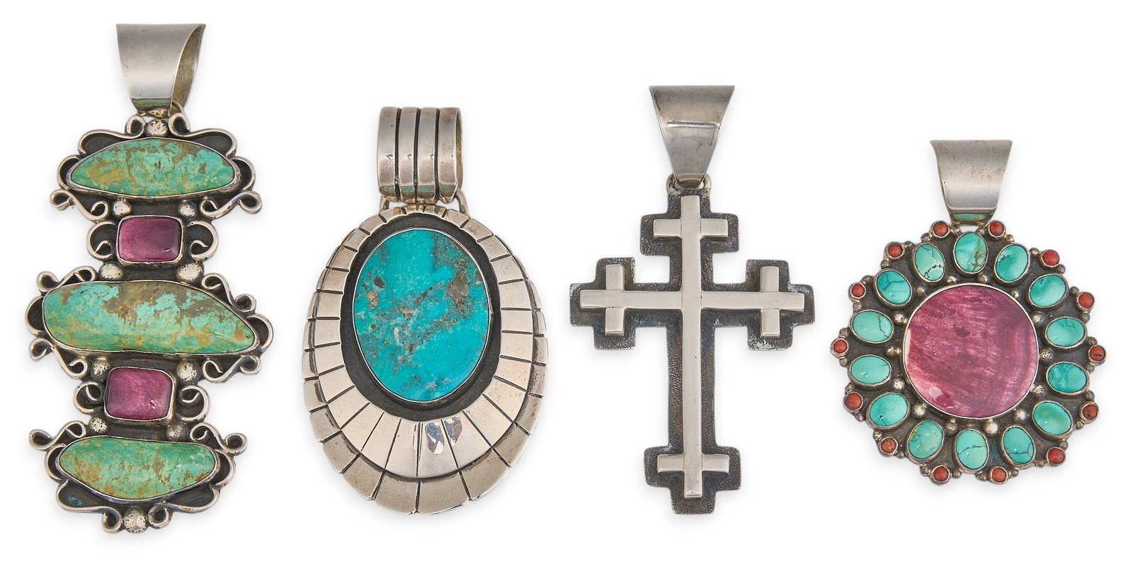 (4) Chimney Butte Sterling & Multi-Stone Pendants (1 of 4)