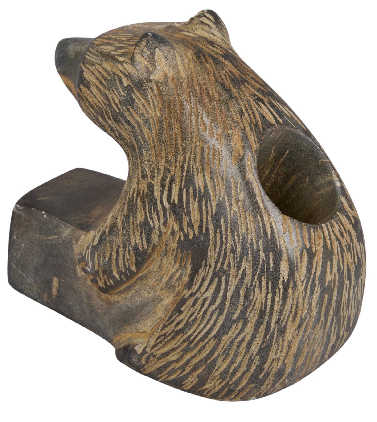 Native American Ceremonial Platform Bear Pipe (1 of 5)