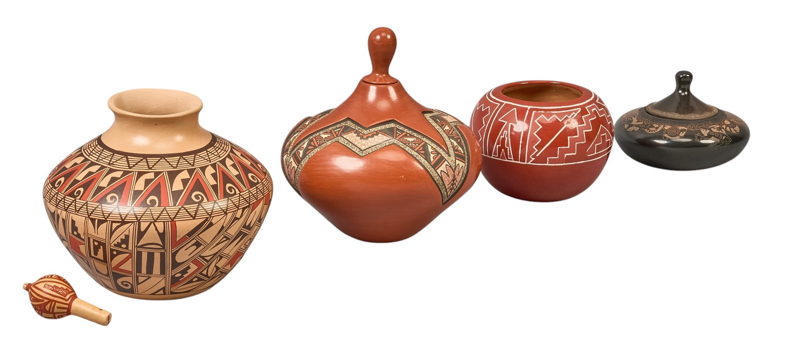 Collection of (4) Southwestern Signed Pottery Pieces (1 of 6)