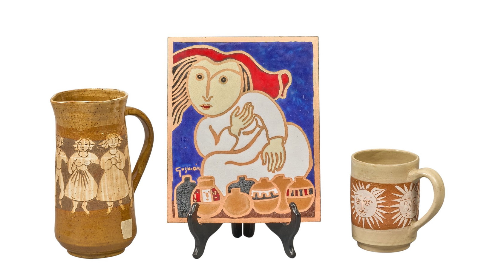 Collection of (3) Luis Guzman Pieces (1 of 5)