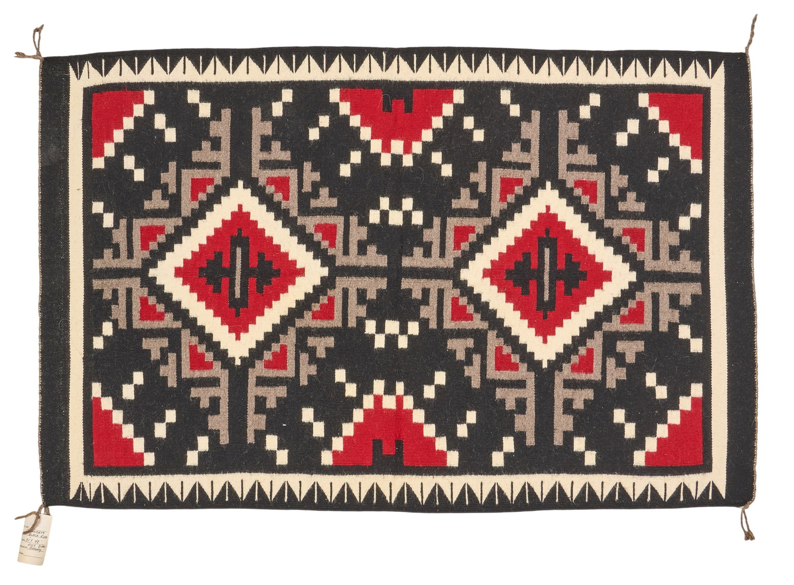 Handwoven Navajo Rug, 4 ft. 1 in x 2 ft. 7 1/2 in. (1 of 5)