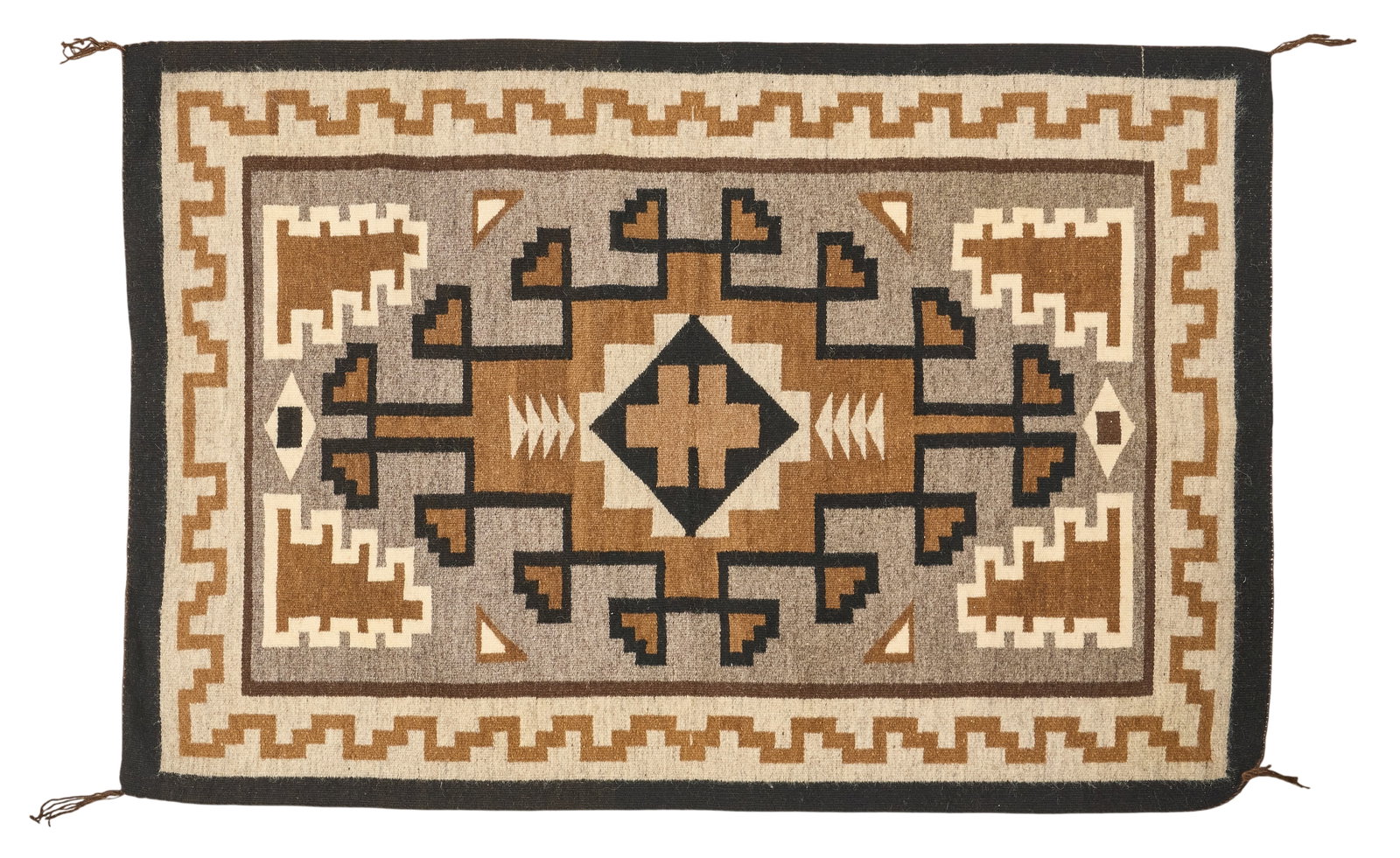 Handwoven Navajo Rug, 3 ft. 3 1/2 in. x 2 ft. 2 1/2 in. (1 of 3)
