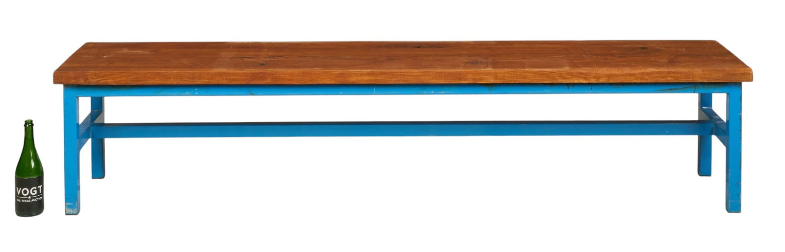 Wood and Metal Bench - 2