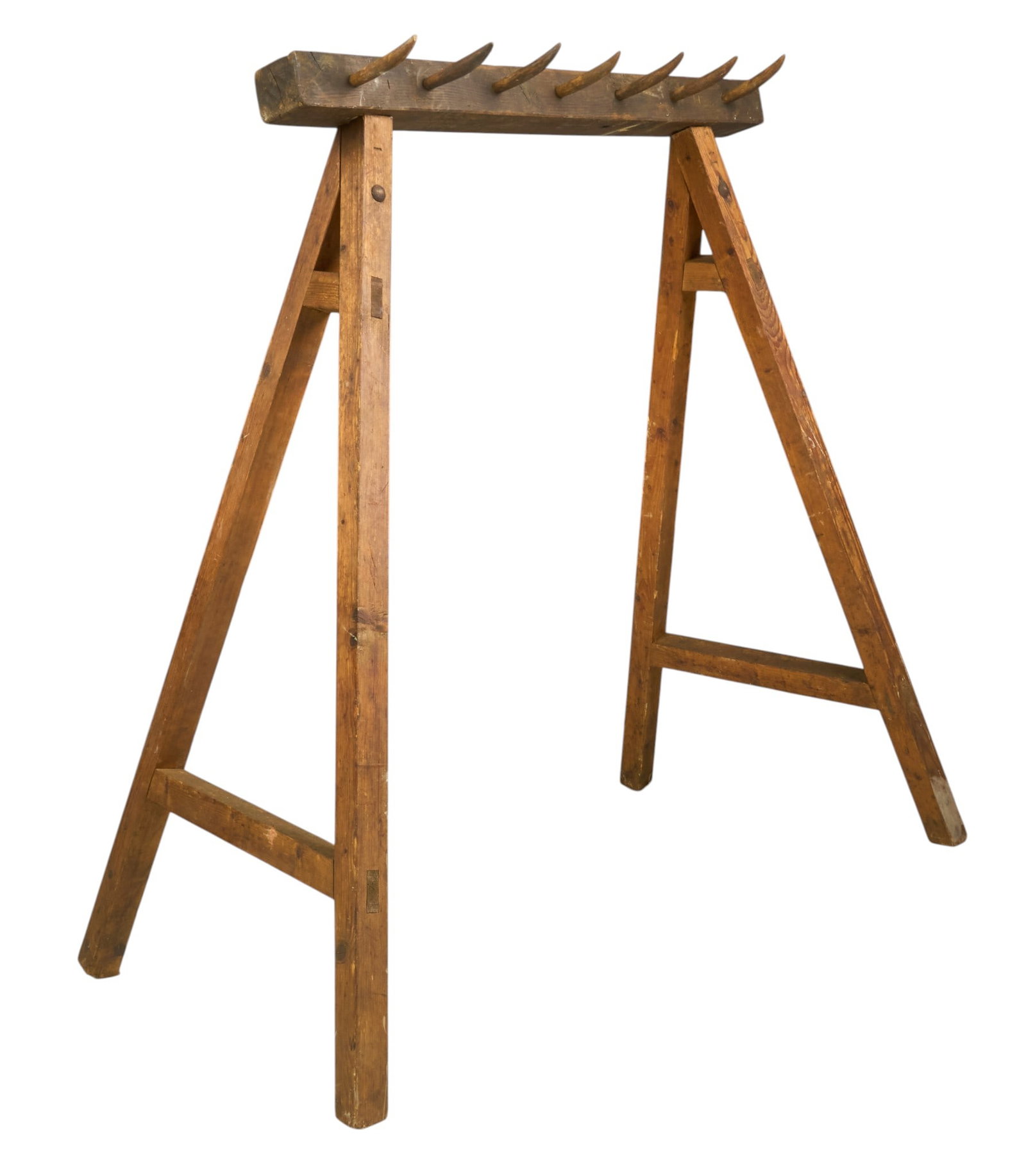 Farmhouse Meat Rack: Farmhouse meat hanging rack height 77 in. x width 77 in. x depth 43 in.