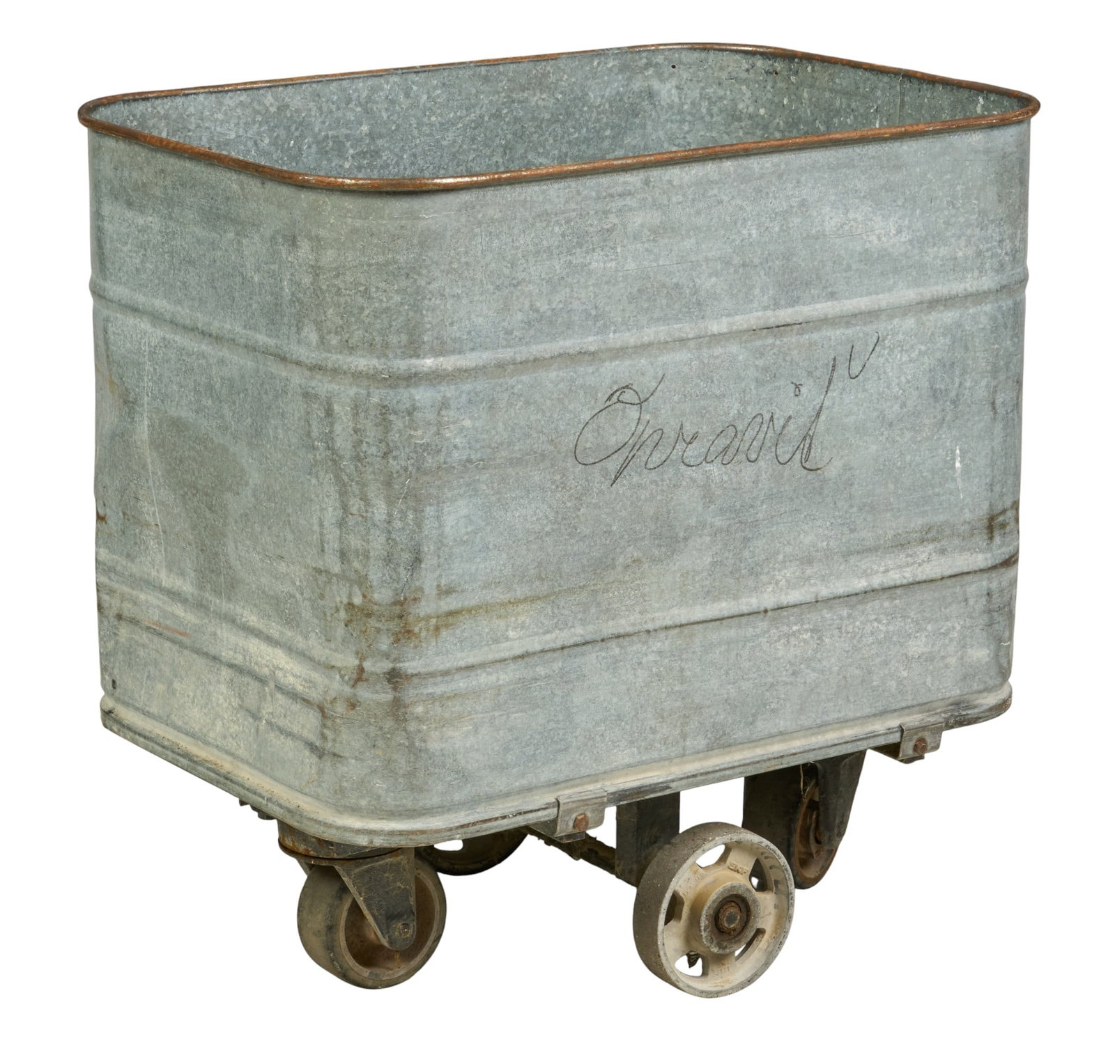 Galvinized Metal Cart (1 of 4)