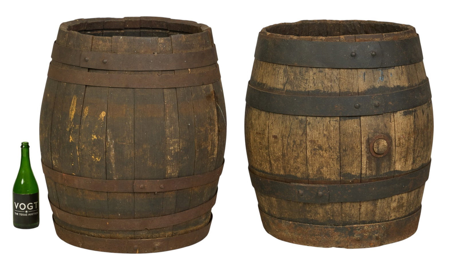 (2) Rustic Barrels - 2