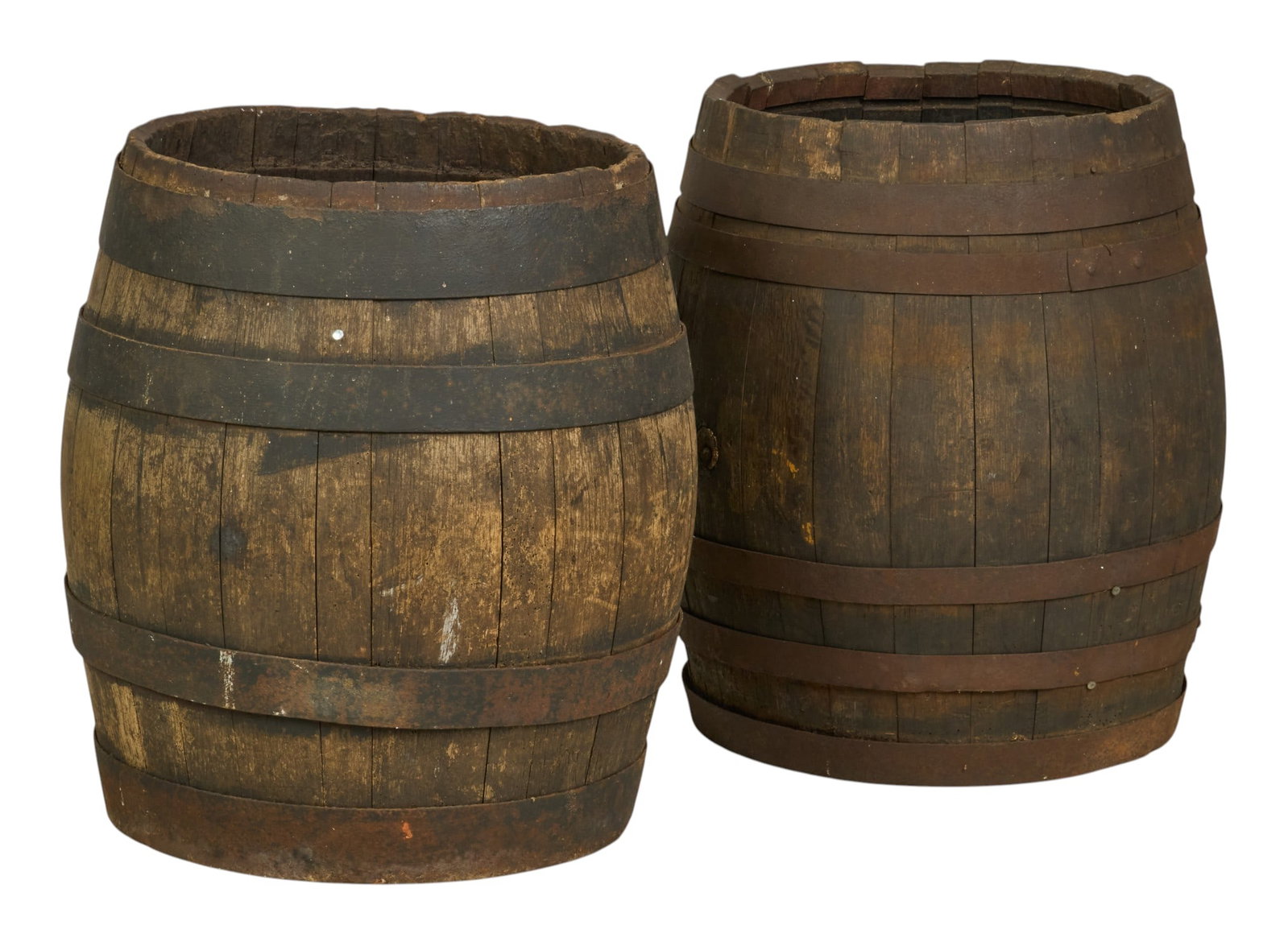 (2) Rustic Barrels - 4
