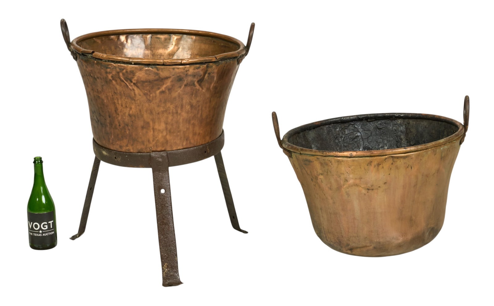 (2) Copper Cauldrons - 2