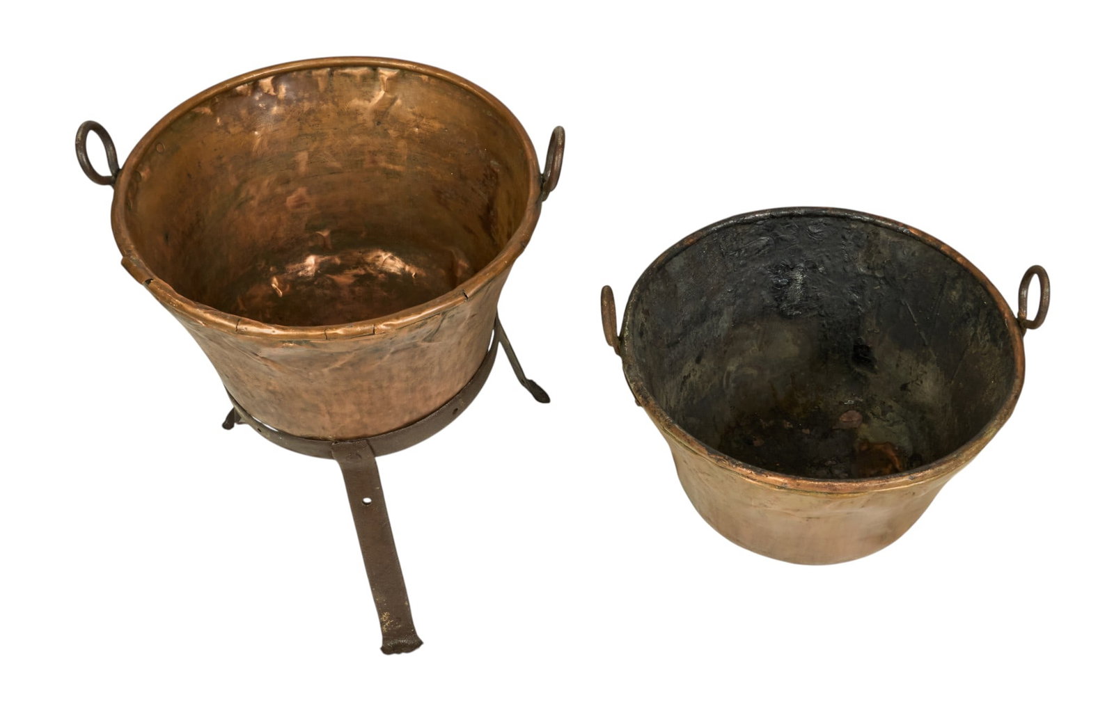 (2) Copper Cauldrons - 3