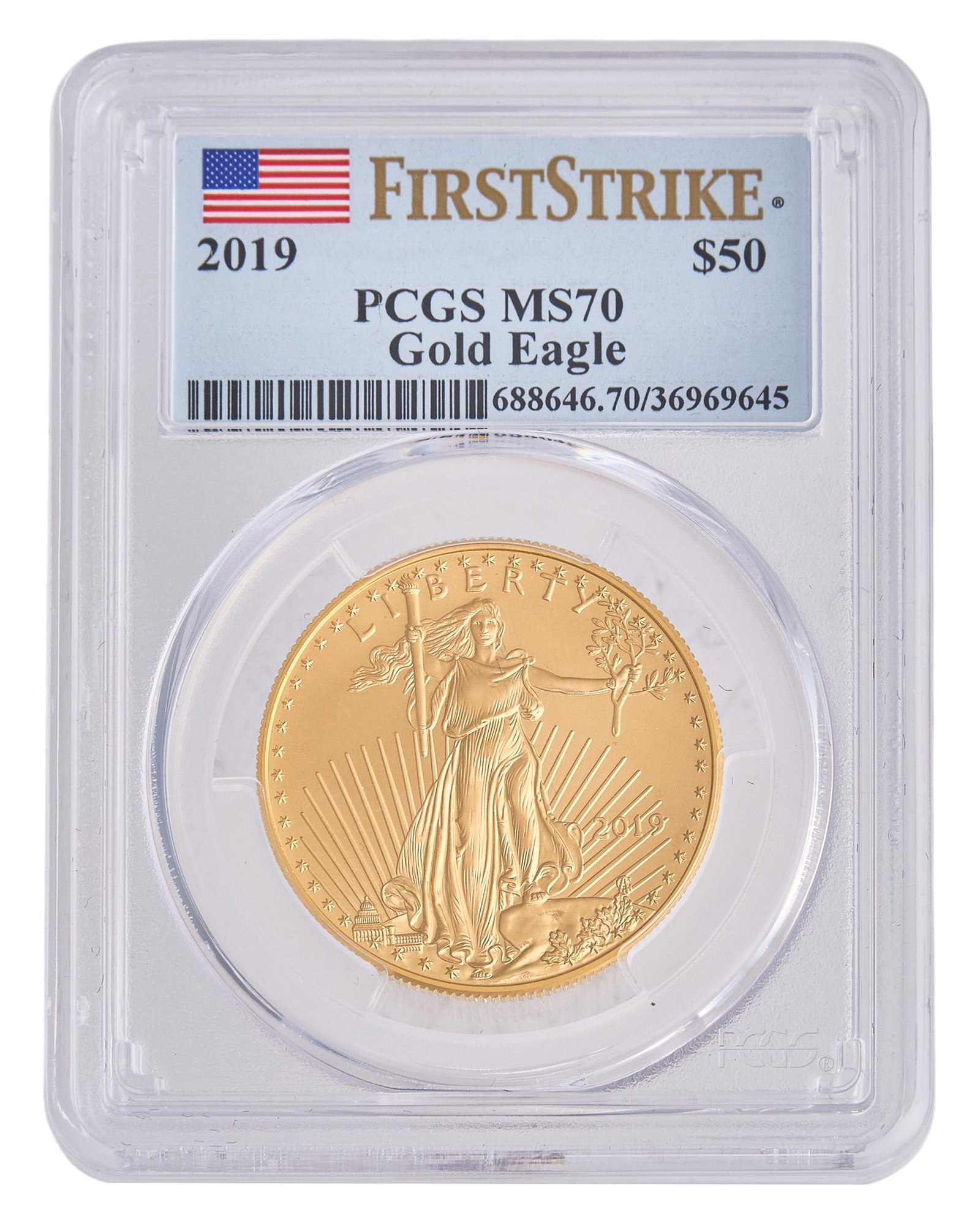 2019 $50 NGC PF70 Ultra Cameo Gold Eagle Coin (1 of 2)