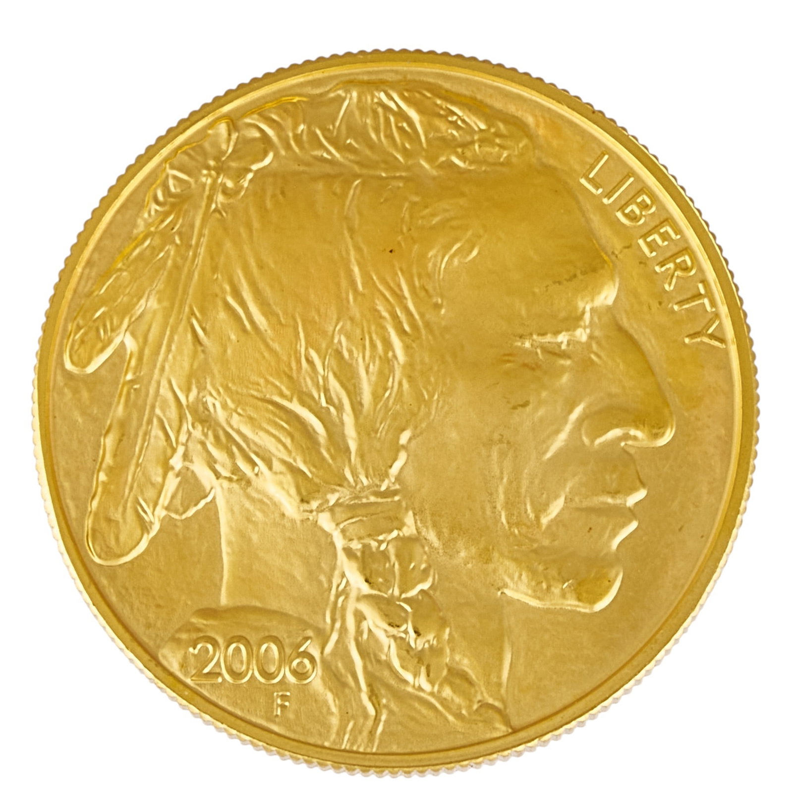2006 $50 American Buffalo Gold Coin: 2006 $50 American Buffalo gold coin, one ounce .999 fine gold Provenance: Property from the Estate of Joy Speck Wilson (1942-2026) from her Menard, Texas ranch home