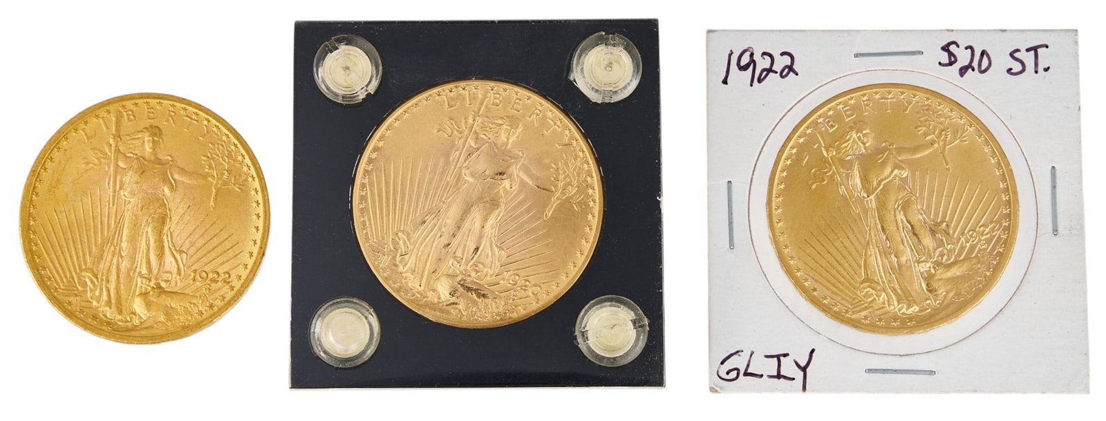 (3) Saint-Gaudens Double Eagle Gold Coins (1 of 2)