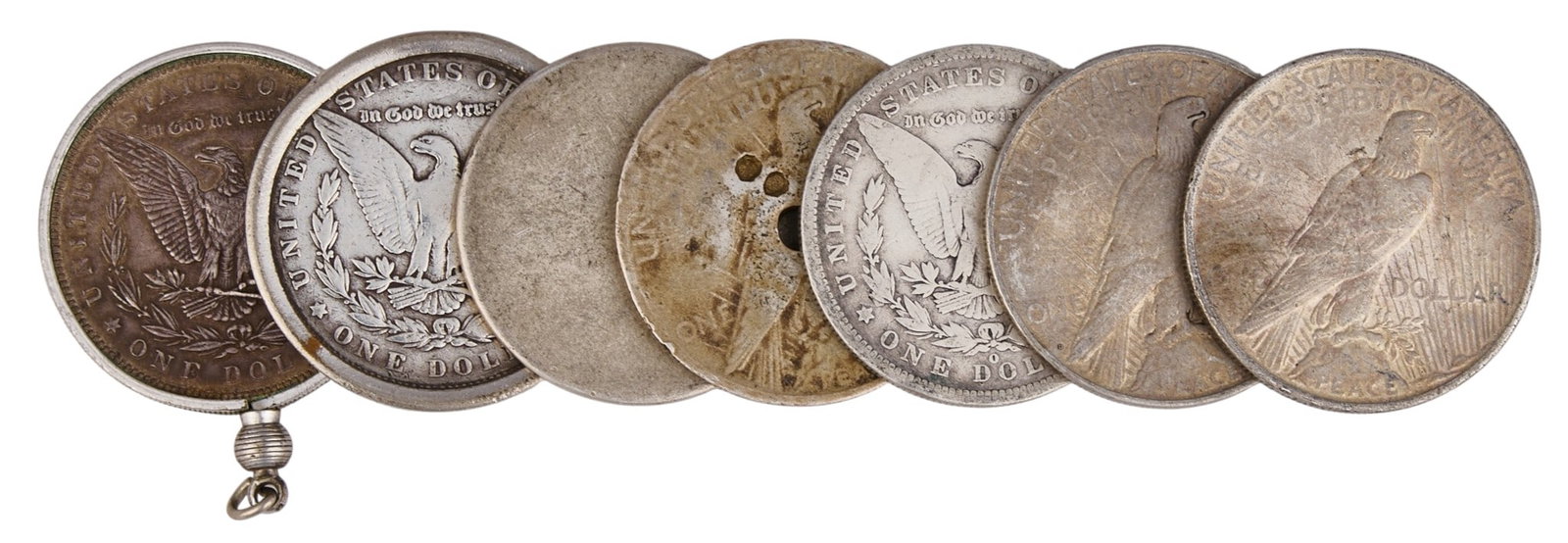 (7) Silver Dollars - 2
