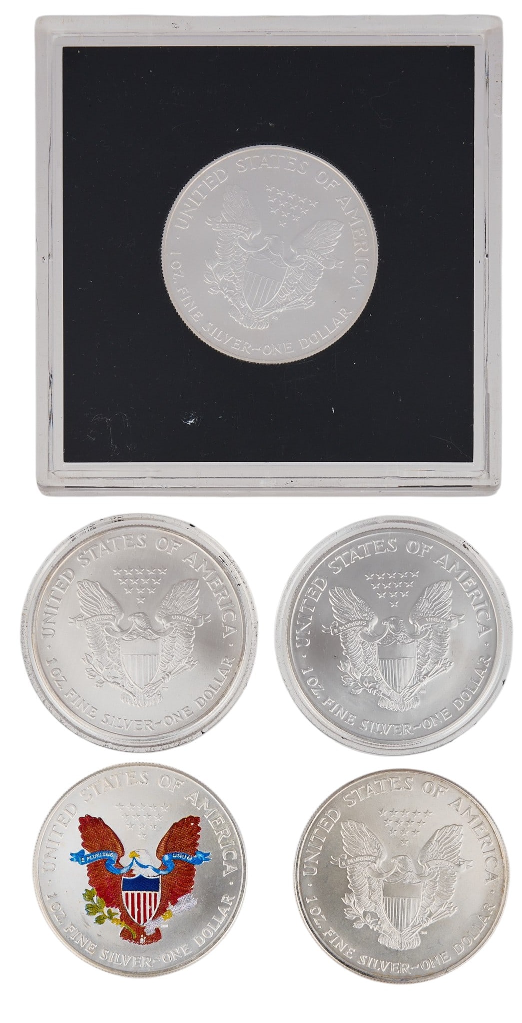(5) American Eagle Silver Dollars - 2