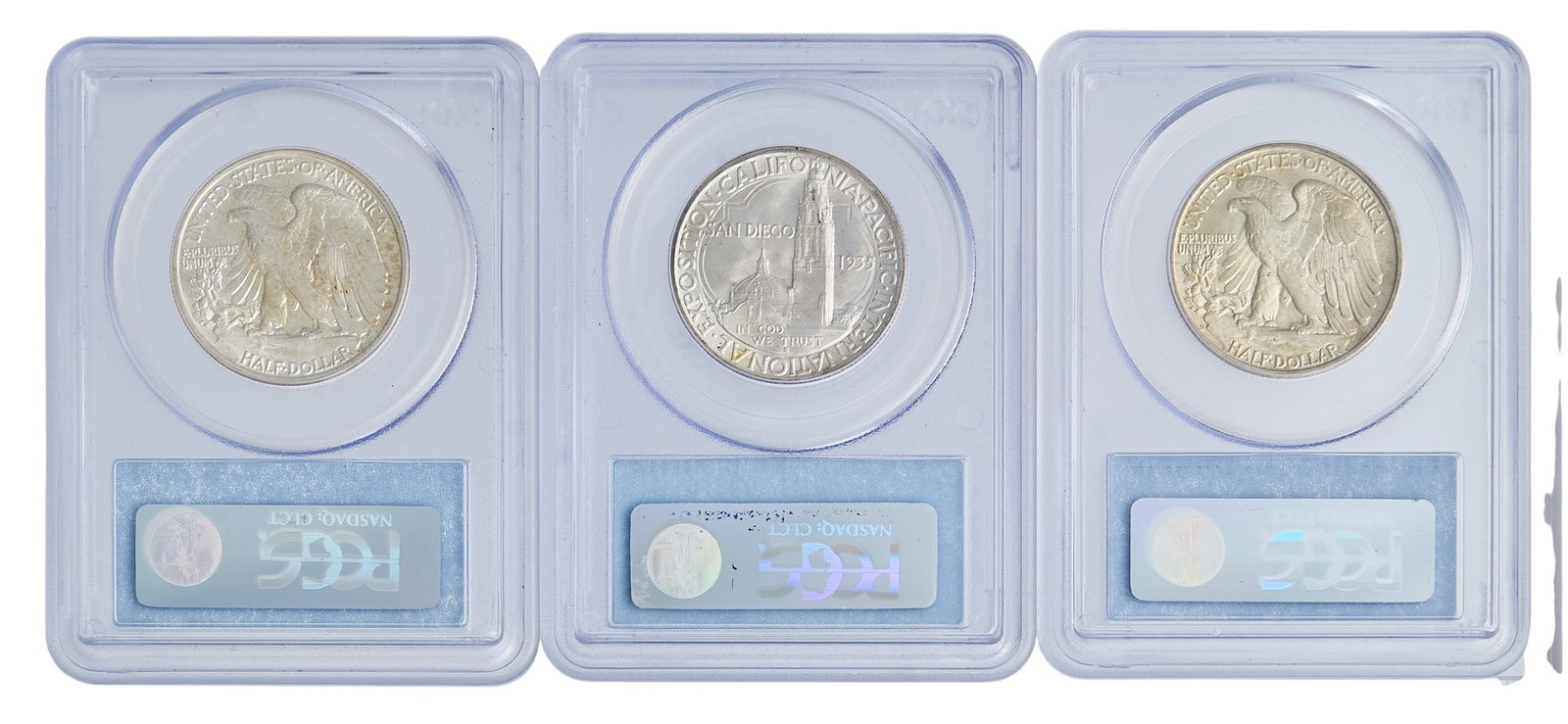 (3) Silver Half Dollars - 2