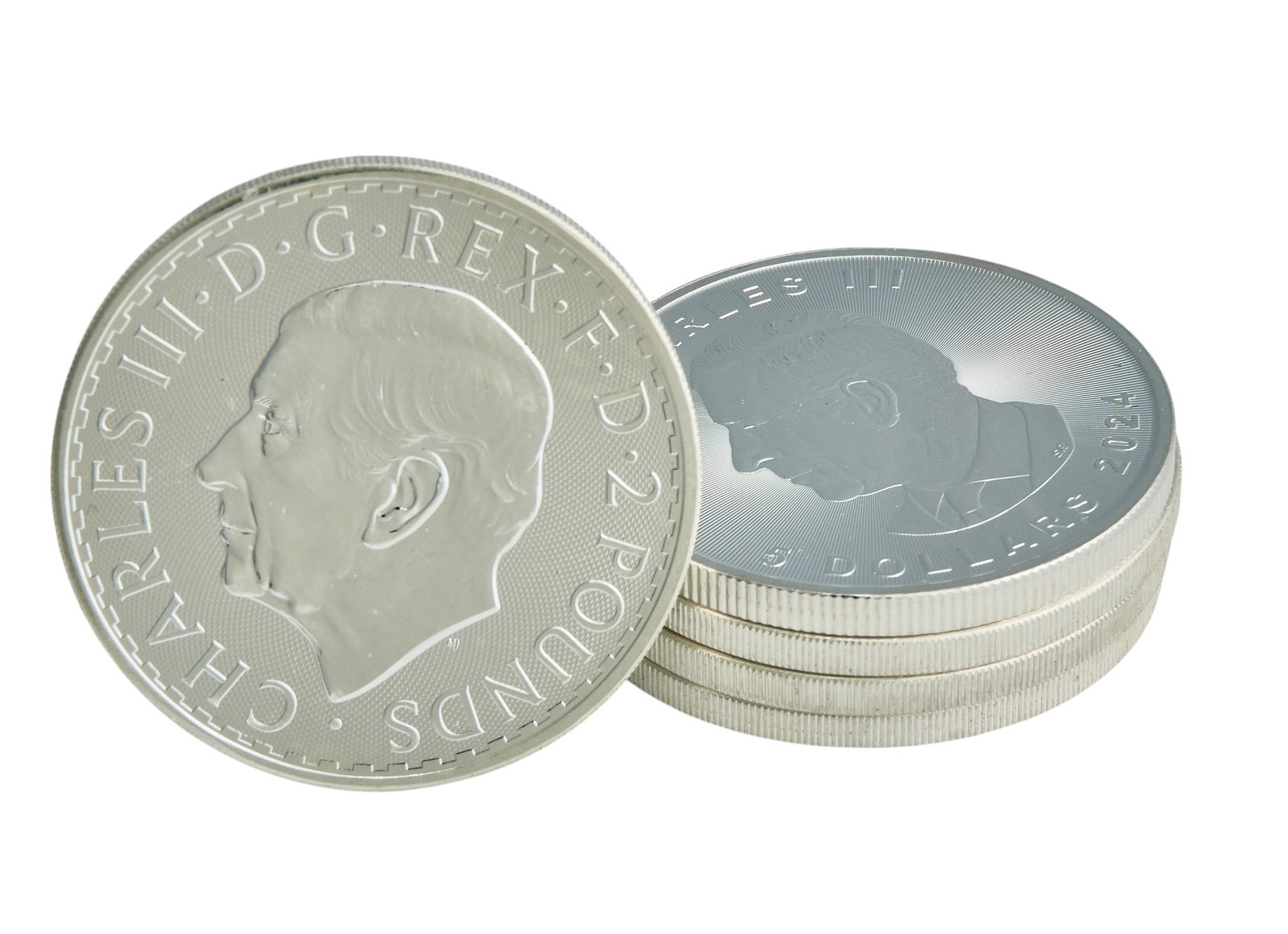 (5) Uncirculated 2024 British Britannia: Five uncirculated 2024 British Britannia coins Provenance: Property from a home in the Alamo Heights neighborhood of San Antonio, Texas