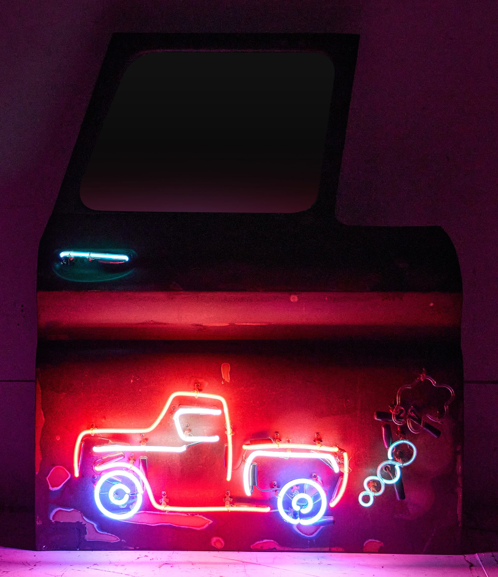 Original '57 Chevy Door Neon Sign (1 of 3)