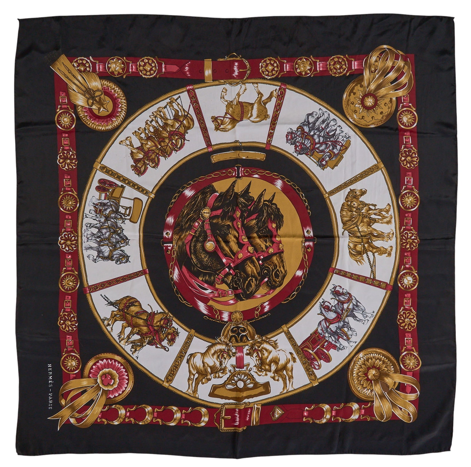 Hermes Chevaux de Trait Scarf (1 of 5)